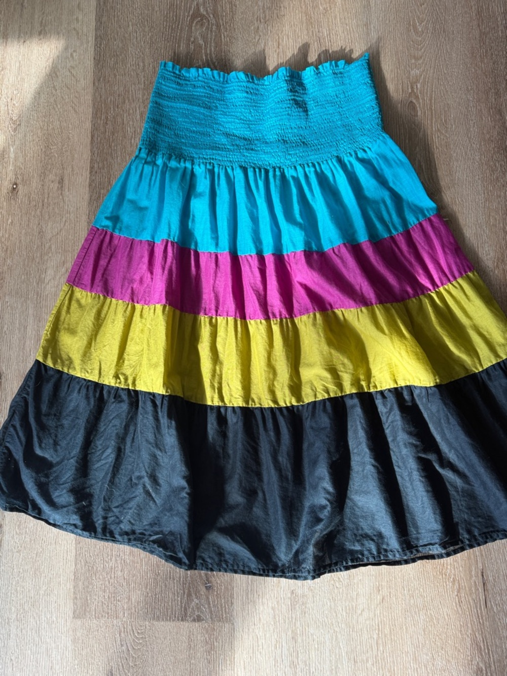 Color block top or swim cover up - Vibrant Blue, Pink, Yellow & Navy